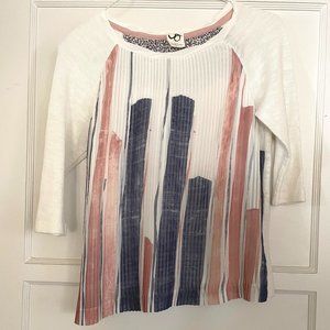 One September Anthropologie Pleated Brushstroke